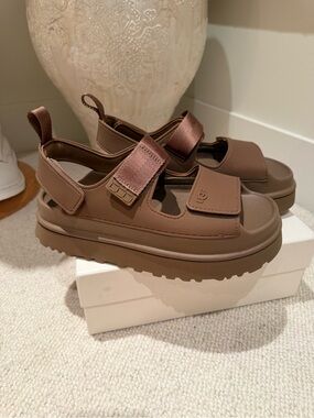 UGG Brown Platform Sport Sandals